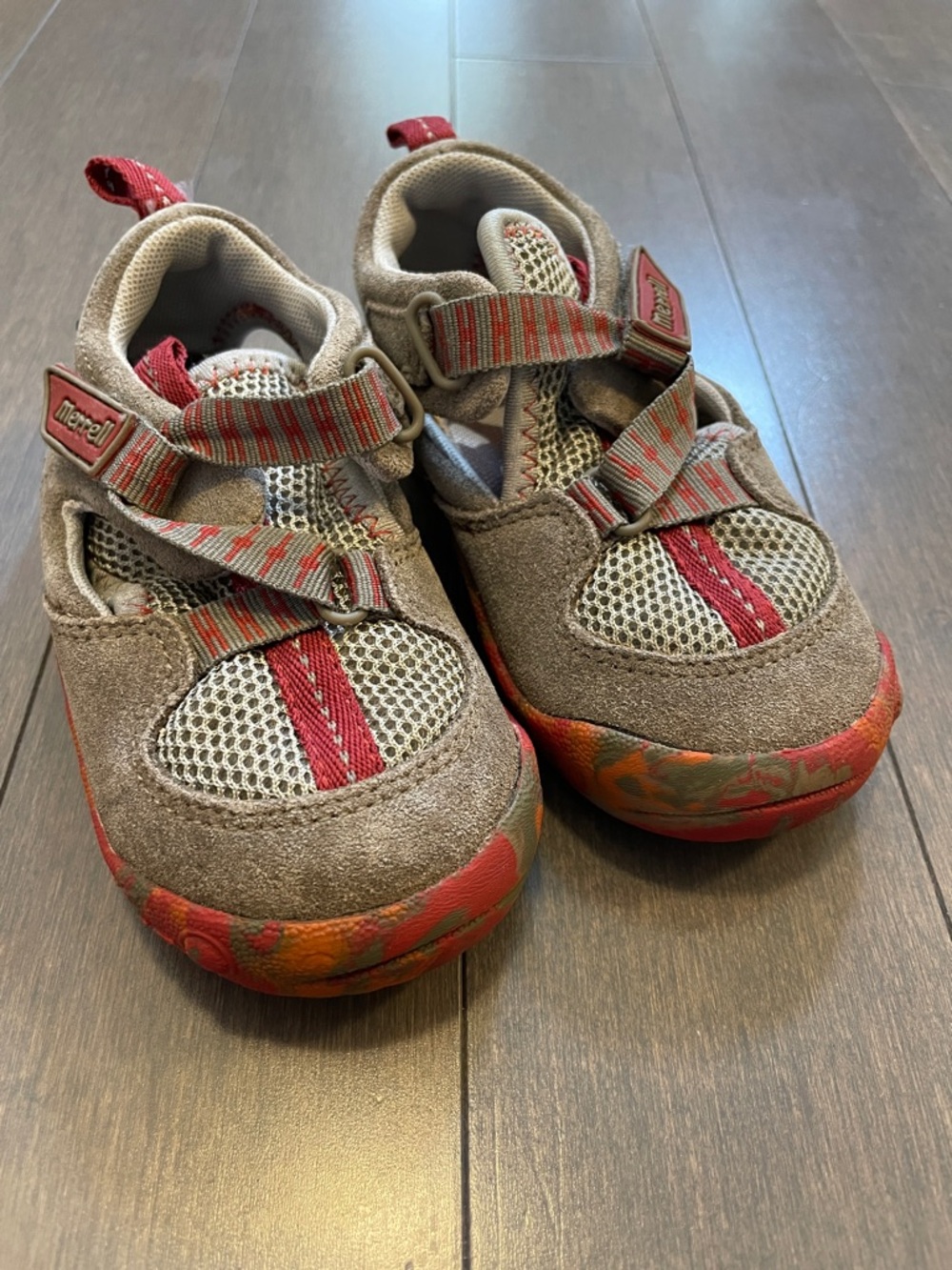Merrell Kids Brown and Red Outdoor Sneakers